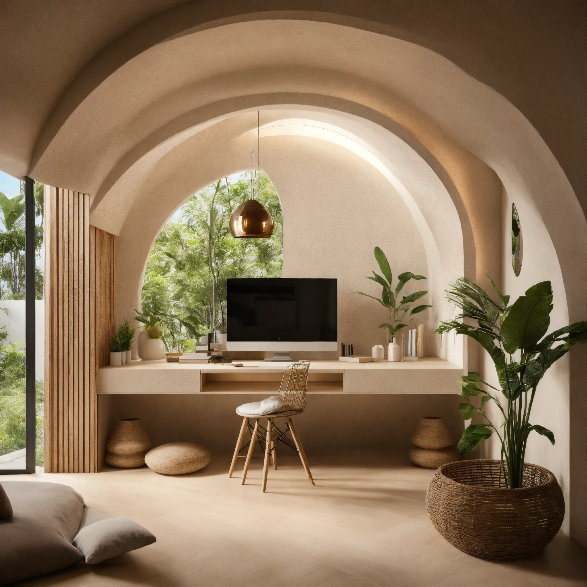 Bed with hidden storage compartments closed